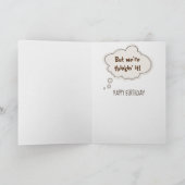 Carte Golden Retriever 60e Humour d'anniversaire (Intérieur)