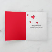 Carte Golden Retriever Anniversaire Lipstick Bisses (Intérieur)