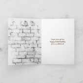 Carte Golden Retriever anniversaire tardif (Intérieur)