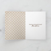 Carte Golden Retriever avec lunettes anniversaire (Intérieur)