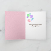 Carte Golden Retriever avec lunettes anniversaire (Intérieur)