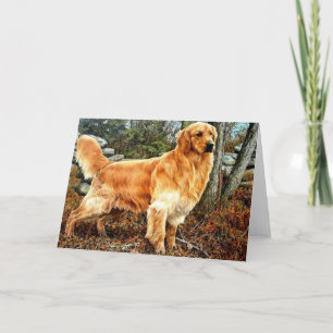 Carte Golden Retriever Big Boy Grey Card