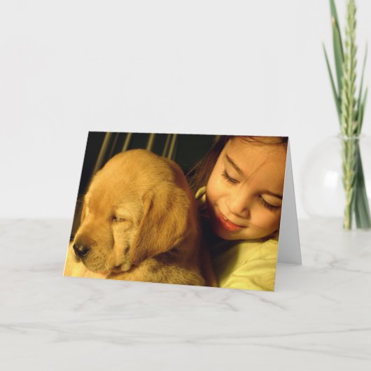 Carte Golden Retriever Chien Chien Chien Chien (Devant)