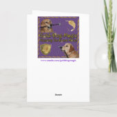 Carte Golden Retriever Chiot Anniversaire Couture (Dos)