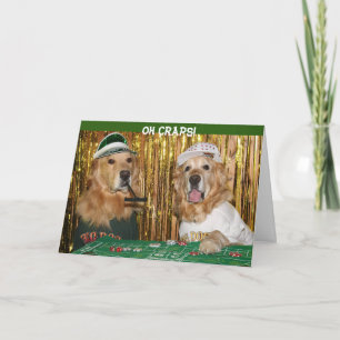 Carte Golden Retriever Craps Beldday