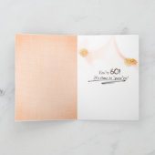 Carte Golden Retriever dans le sac de 60e anniversaire (Intérieur)