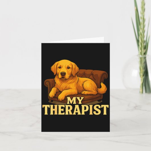 Carte Golden Retriever Dog Clothes For Humans My Therast (Devant)