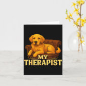 Carte Golden Retriever Dog Clothes For Humans My Therast (Fleur jaune)