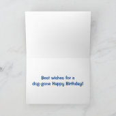 Carte Golden Retriever Doggone Anniversaire (Intérieur)