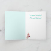 Carte Golden Retriever Et Ami Joli Anniversaire (Intérieur)