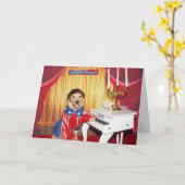 Carte Golden Retriever Fabulous Liberace Anniversaire (Fleur jaune)