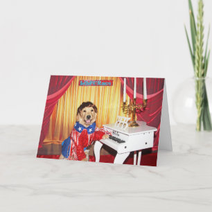 Carte Golden Retriever Fabulous Liberace Anniversaire