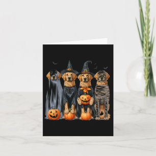 Carte Golden Retriever Ghost Dog Halloween