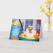 Carte Golden Retriever Golden Chicken Soup (Fleur jaune)