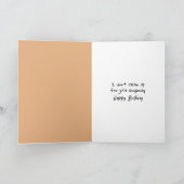 Carte Golden Retriever Humour d'anniversaire (Intérieur)