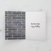 Carte Golden Retriever Humour d'anniversaire (Intérieur)