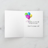 Carte Golden Retriever Humour d'anniversaire (Intérieur)