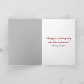 Carte Golden Retriever Pense De Vous (Intérieur)