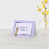 Carte Golden Retriever Pet perte de la sympathie (Fleur jaune)