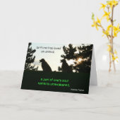 Carte Golden Retriever Pet Sympathie (Fleur jaune)