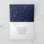 Carte Golden Retriever portant un drapeau américain (Intérieur)