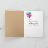 Carte Golden Retriever Puppy 82e anniversaire (Intérieur)