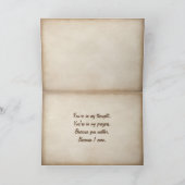 Carte Golden Retriever Puppy pense à vous (Intérieur)