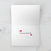 Carte Golden Retriever Puppy Valentine (Intérieur)