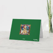 Carte Golden Retriever Reindee (Dos)