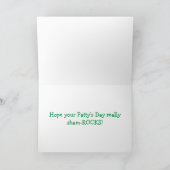 Carte Golden Retriever St. Patrick’s Day Shamrockers (Intérieur)