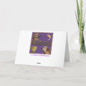 Carte Golden Retriever sur l'Anniversaire de l'arc-en-ci (Dos)