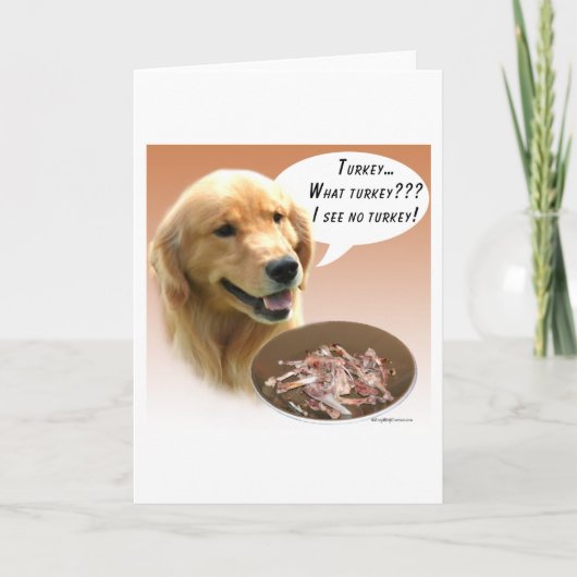 Carte Golden retriever Turquie (Devant)