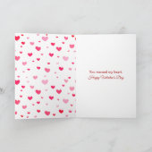 Carte Golden Retriever With Valentine Heart Pillow (Intérieur)