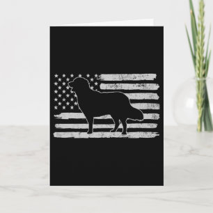 Carte Golden Retrievers Chien Drapeau Usa 4 Juillet