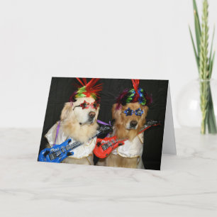 Carte Golden Rock Star Anniversaire