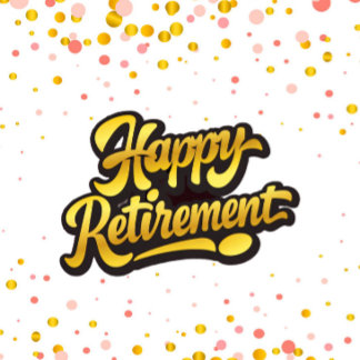Carte Golden Script Retirement Greeting