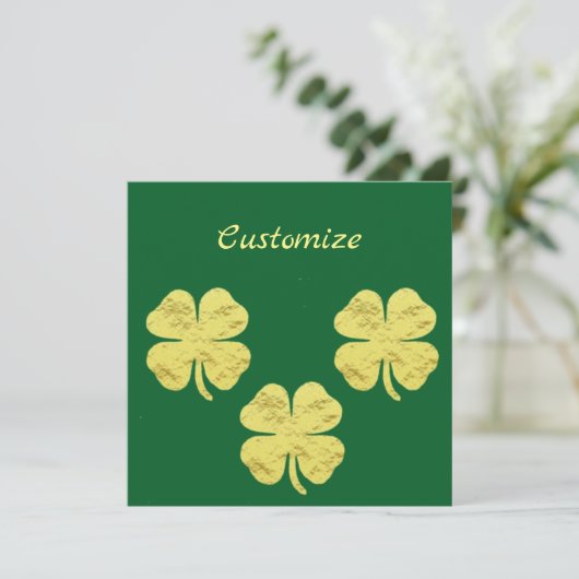 Carte Golden Shamrocks Thunder_Cove (Debout devant)