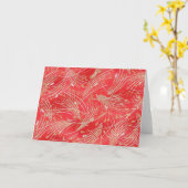 Carte Golden Straw Chinese Red Friend (Fleur jaune)