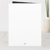 Carte Goldendoodle avec Noël Festif du Père Noël (Dos)