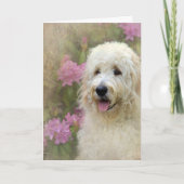 Carte Goldendoodle avec texture (Devant)