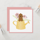 Carte Goldendoodle Dans La Poubelle D'Arrosage (Devant/Arrière en situation)