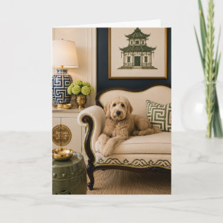Carte Goldendoodle - Doodle Élégant