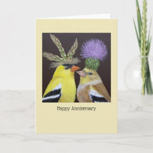 Carte Goldfinch Anniversaire