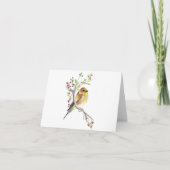 Carte Goldfinch Beautiful Watercolor Note Card (Devant)