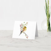 Carte Goldfinch Beautiful Watercolor Note Card