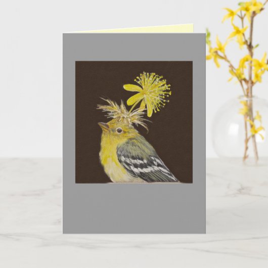 carte goldfinch (Mitzy) (Fleur jaune)