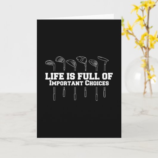 Carte Golf (Fleur jaune)