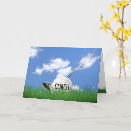 Carte golf (Fleur jaune)