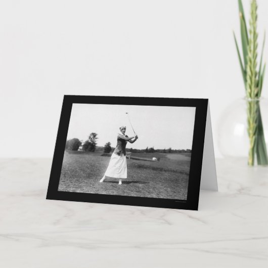 Carte Golf 1914 de Mlle E. Pickhardt Playing (Devant)
