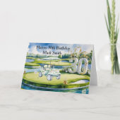 Carte Golf 30e anniversaire sur terrain de golf (Devant)